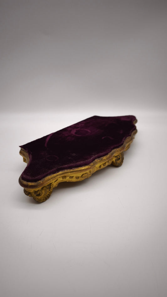 83113 Alzata in legno con velluto francese