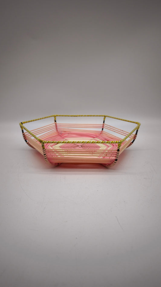 83301 Centrotavola anni '60 in corda di plastica