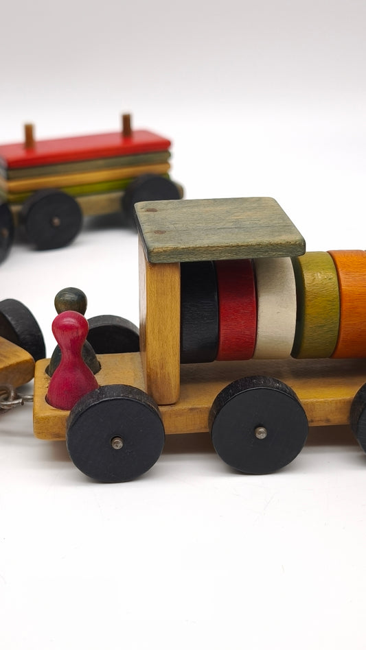 82815 Trenino vintage in legno