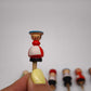 83149 Set n 6 porta candeline vintage in legno
