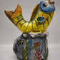 84084 Scultura pesce in ceramica di Caltagirone
