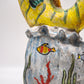 84084 Scultura pesce in ceramica di Caltagirone
