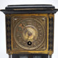 82874 Antico orologio da tavolo in legno con vetri molati