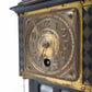 82874 Antico orologio da tavolo in legno con vetri molati