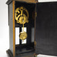 82874 Antico orologio da tavolo in legno con vetri molati