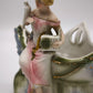 83293 Cache-pot statuina dama in porcellana Biscuit