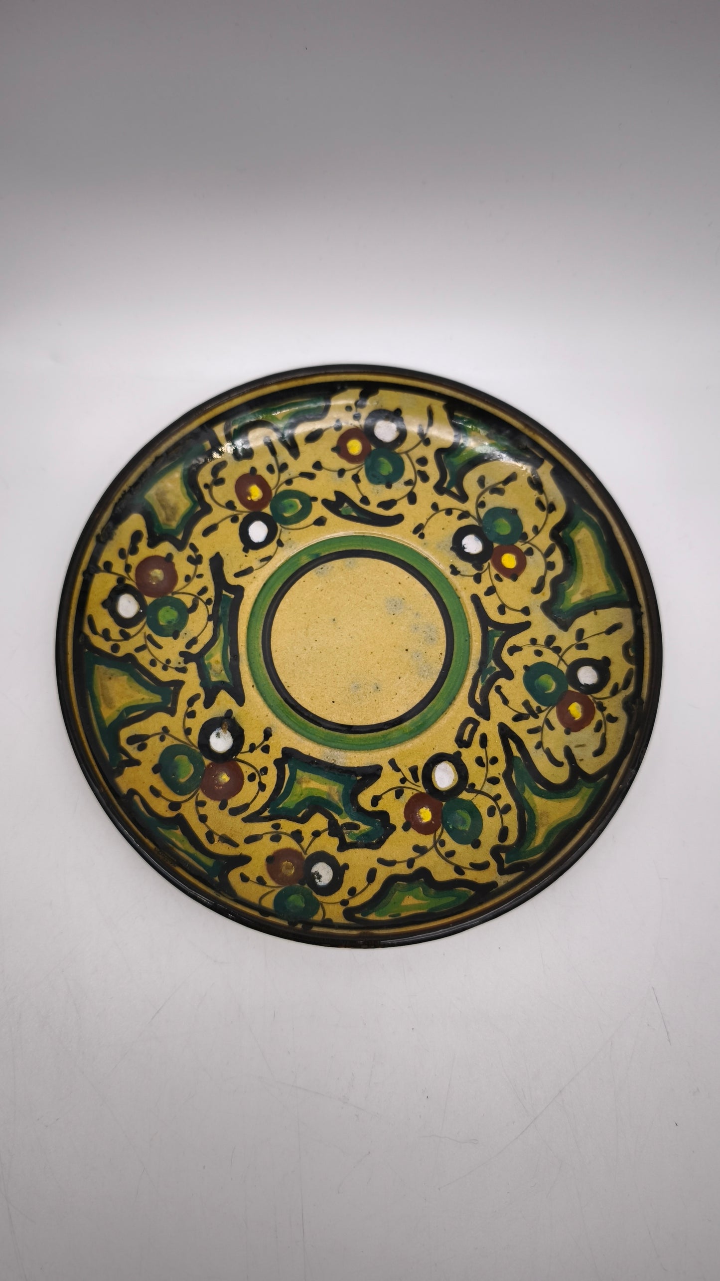 84098 Servizio da tè per 6 persone in ceramica dipinto a mano