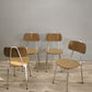 84145 Set n 4 sedie in formica marrone