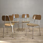 84145 Set n 4 sedie in formica marrone