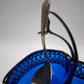 84126 Formaggera in vetro blu