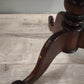 84211 Tavolino da gioco rotondo in legno di teak con scacchiera