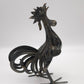 84396 Statua gallo in ferro lavorato