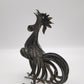 84396 Statua gallo in ferro lavorato