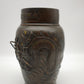 84593 Antico vaso in bronzo lavorato con drago