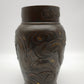 84593 Antico vaso in bronzo lavorato con drago