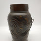 84593 Antico vaso in bronzo lavorato con drago