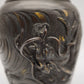 84593 Antico vaso in bronzo lavorato con drago