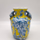 84297 Vaso in ceramica orientale con decorazione a motivo floreale