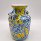 84297 Vaso in ceramica orientale con decorazione a motivo floreale