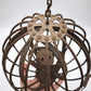84522 Lampada navale giroscopica vintage in ghisa