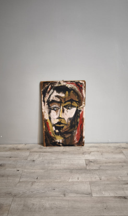 84585 Quadro dipinto su masonite