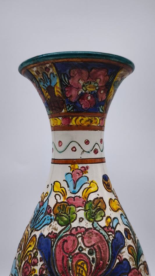 84600 Vaso in ceramica dipinto a mano