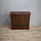 84619 Cassettiera bassa in legno con sei cassetti