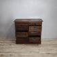 84619 Cassettiera bassa in legno con sei cassetti