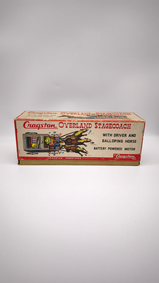 82992 Carrozza vintage in latta Cragstan Overland Stagecoach