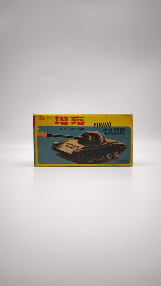 82983 Carro armato vintage in latta Firing Tank MS
