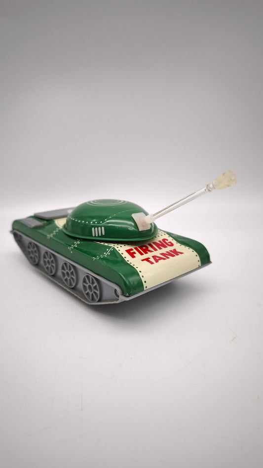 82983 Carro armato vintage in latta Firing Tank MS