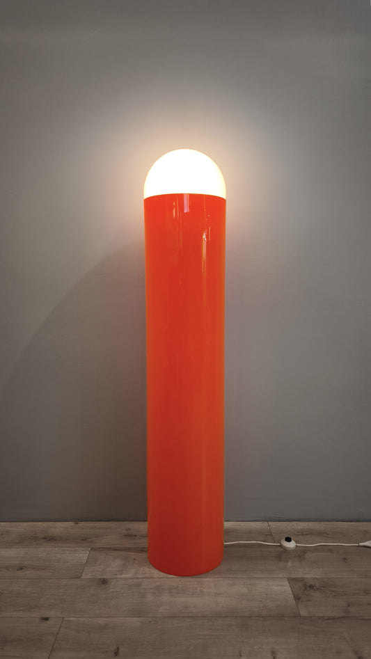 84584 Piantana vintage anni '70 color arancio