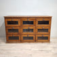 84844 Servante in legno massello di teak con cassetti e tiretti