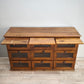 84844 Servante in legno massello di teak con cassetti e tiretti