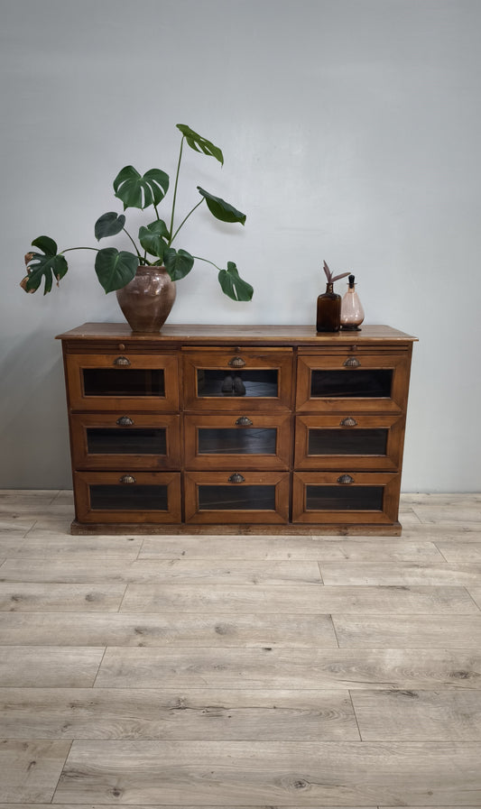 84844 Servante in legno massello di teak con cassetti e tiretti