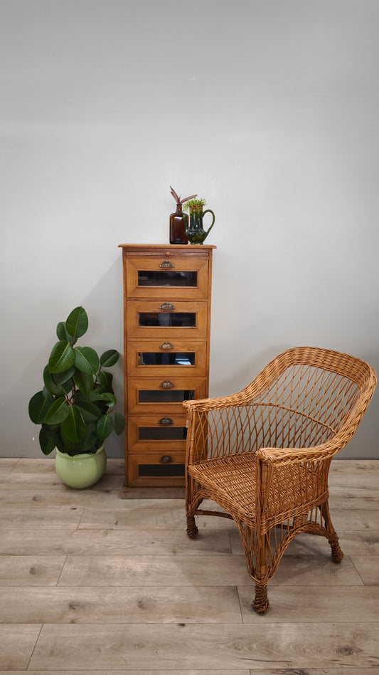 84847 Cassettiera verticale in legno massello di teak