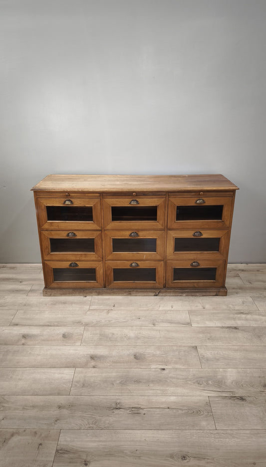 84844-2 Servante in legno massello di teak con cassetti e tiretti