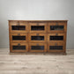 84844-2 Servante in legno massello di teak con cassetti e tiretti