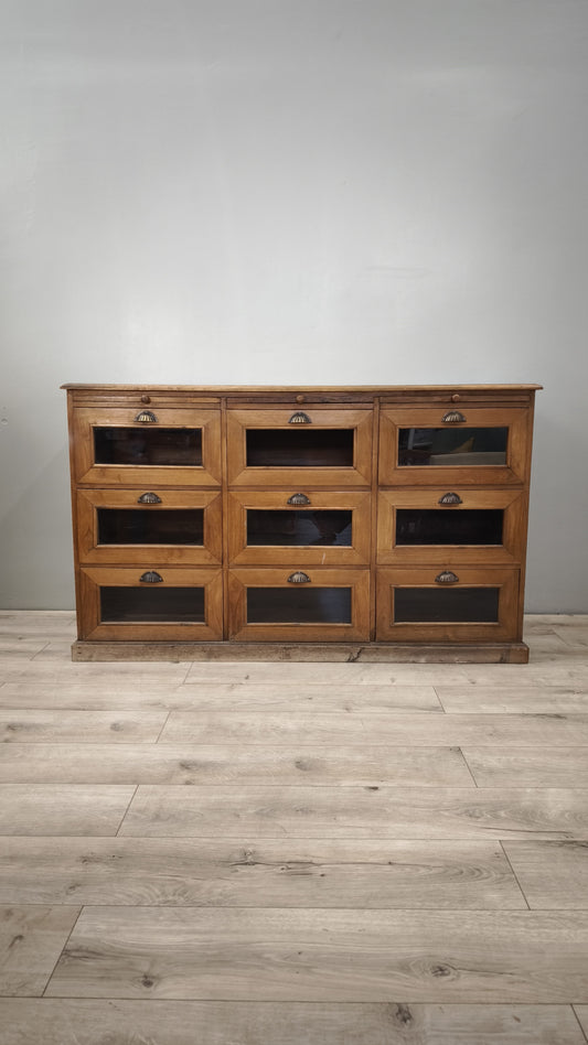 84844-2 Servante in legno massello di teak con cassetti e tiretti