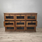 84844-2 Servante in legno massello di teak con cassetti e tiretti