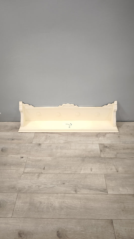 84849 Mensola in legno dipinta bianca