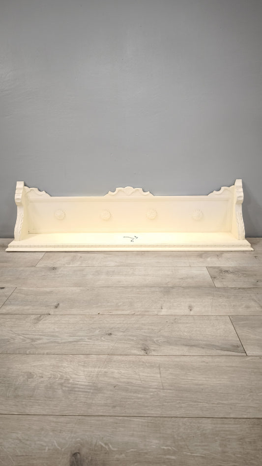 84849 Mensola in legno dipinta bianca