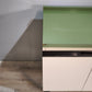 84850 Credenzina vintage due sportelli bianca e verde