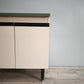 84850 Credenzina vintage due sportelli bianca e verde