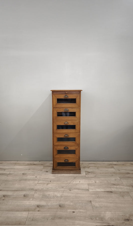 84847 Cassettiera verticale in legno massello di teak