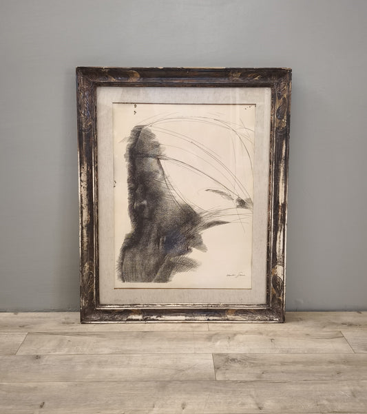 85047 Quadro Litografia Emilio Greco, 'Ritratto Dante'