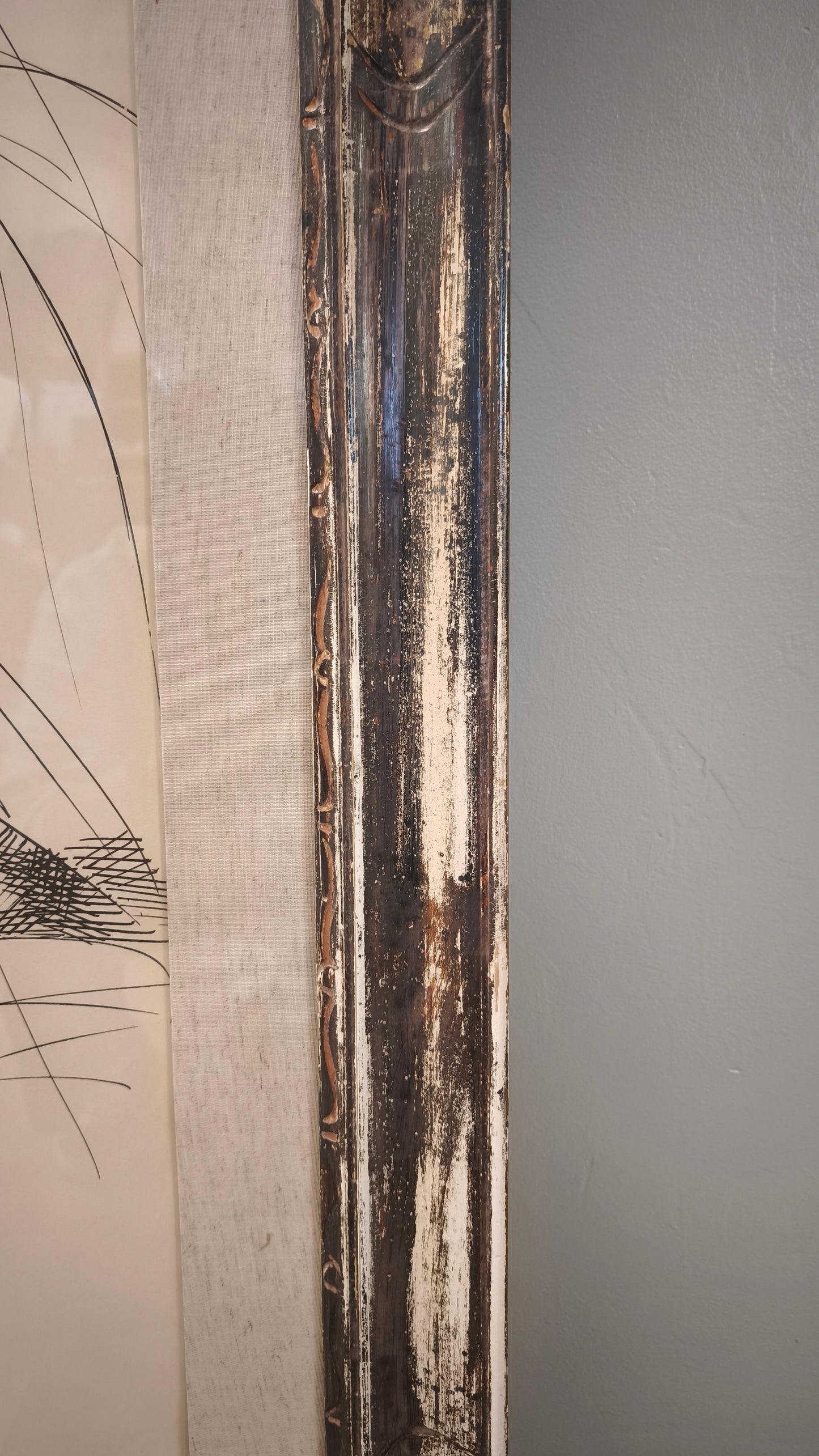 85047 Quadro Litografia Emilio Greco, 'Ritratto Dante'