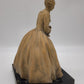 85230 Dama in ceramica su base in legno firmata Tornati
