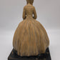 85230 Dama in ceramica su base in legno firmata Tornati