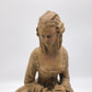 85230 Dama in ceramica su base in legno firmata Tornati